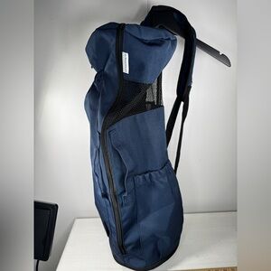 Magnilay Yoga Mat Bag Navy Blue Adjustable Strap Large Gym Carrier